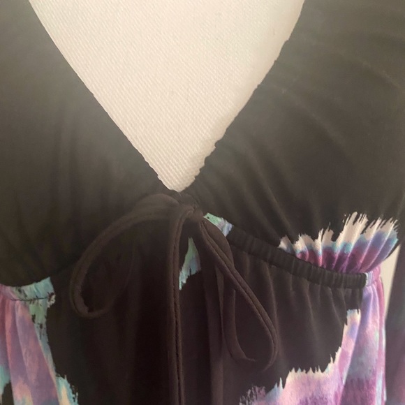 Black Floral Dress - Picture 3 of 8